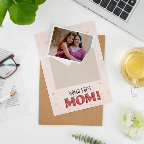 Best Mom Personalized Mother's Day Envelope Card