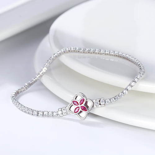 Enchanting Elegance Tennis Bracelet