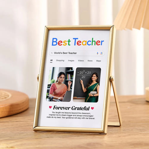 Forever Grateful Teacher Personalized Photo Frame