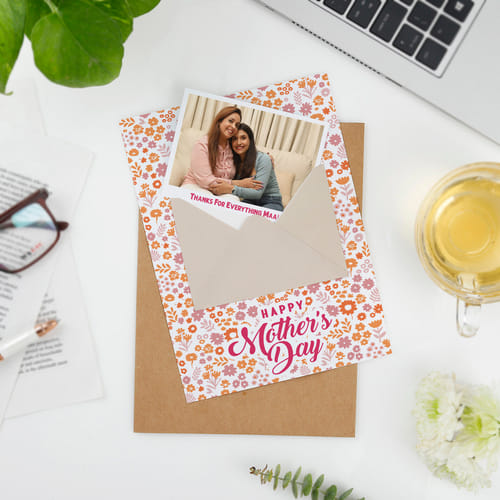 Mother's Day Personalized Card With Envelope
