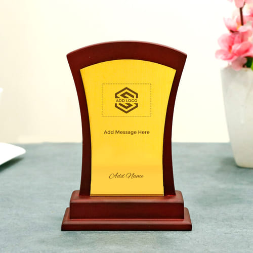Personalised Certificate Plaque - Customized with Logo, Name & Message