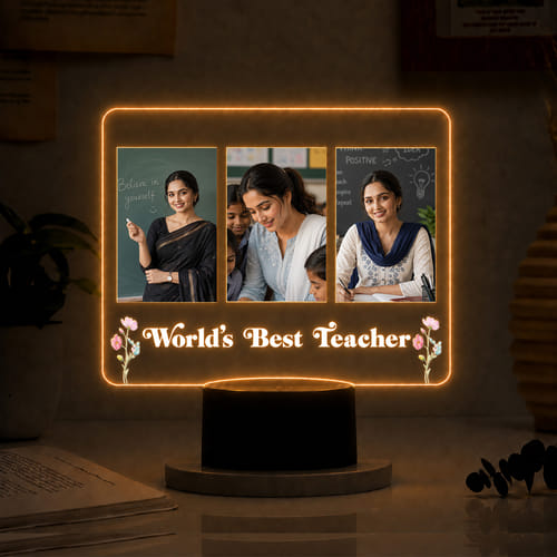 Personalized Best Teacher LED Lamp