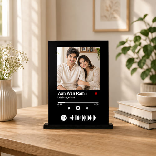Personalized Bhaiya Bhabhi Spotify Photo Frame for Rakhi