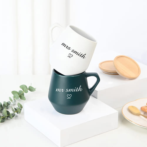 Personalized Chic Eco-Neutral Mug Combo