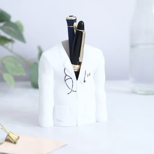 Personalized Doctor Coat Pen Stand
