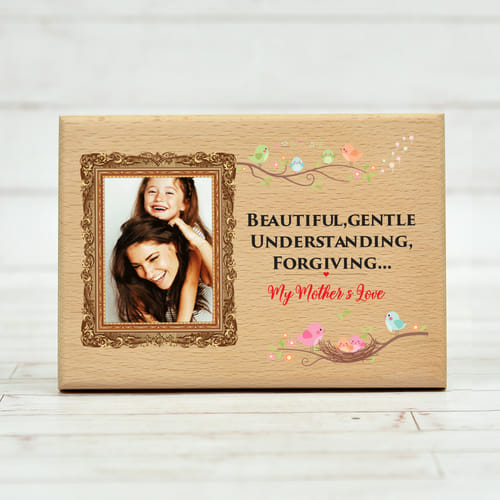 Personalized Wooden Photo Frame for Mother