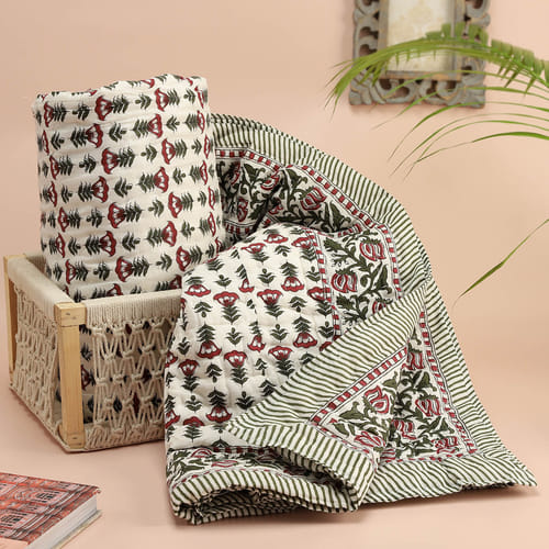 Sleep Easy Jaipuri Cotton Single Quilt