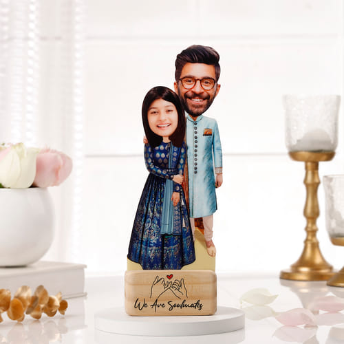 We Are Soulmates Personalized Caricature