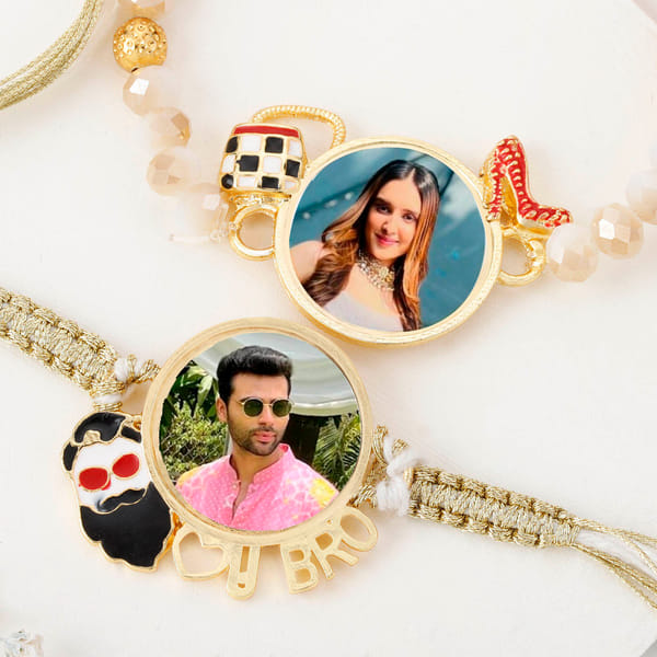 Bhaiya Bhabhi Personalized Macrame Rakhi