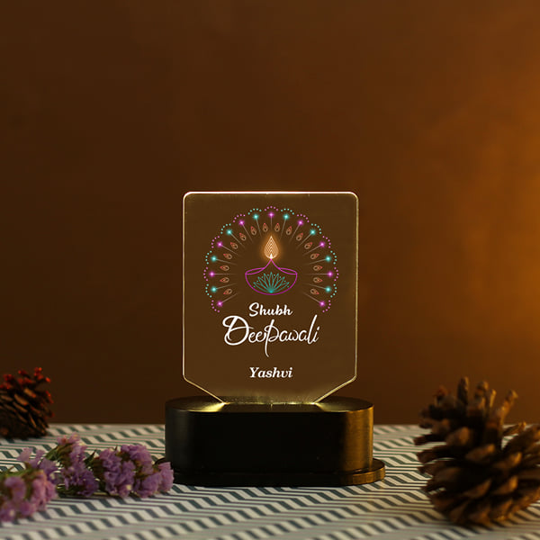 Diwali Personalized LED Lamp