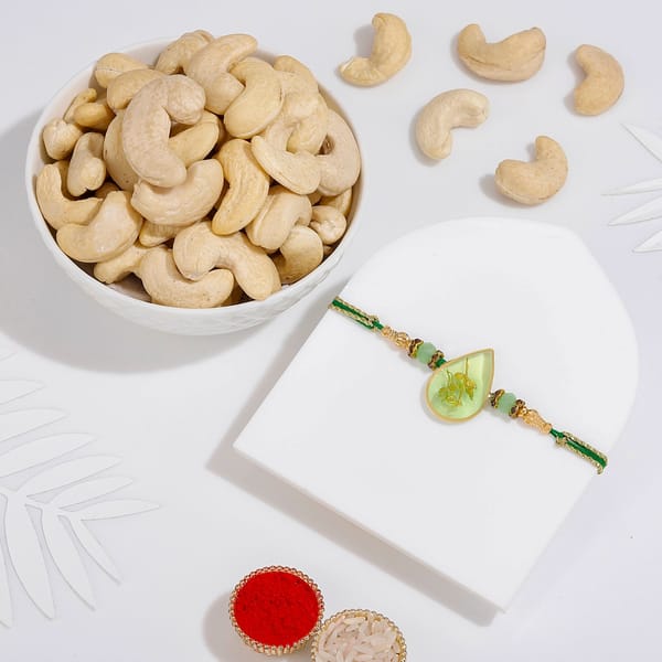 Floral Resin Rakhi Gift Combo