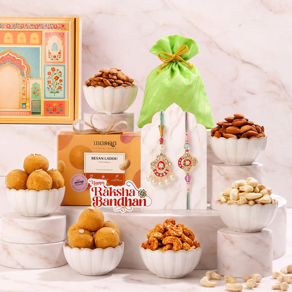 Grand Bhaiya Bhabhi Rakhi and Sweets Hamper