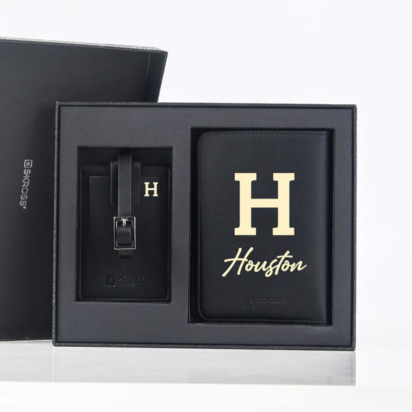 Sleek Personalized Passport Holder And Luggage Tag