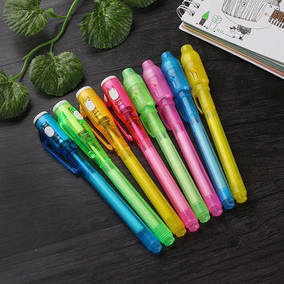 Buy/Send Invisible Ink Pen With UV Light - Assorted - Single Piece