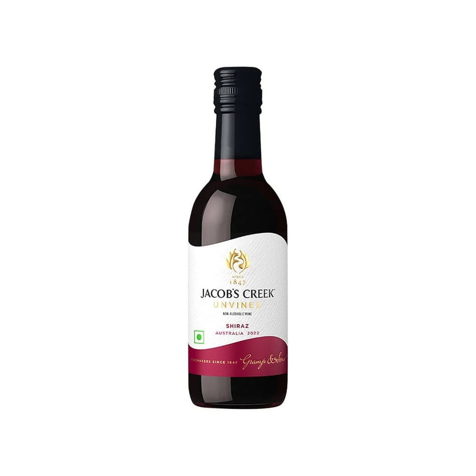 Buy/Send Jacob's Creek UNVINED Shiraz Non Alcoholic Wine, 187 ML