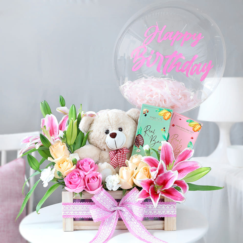 Perky Birthday Wishes In A Tray