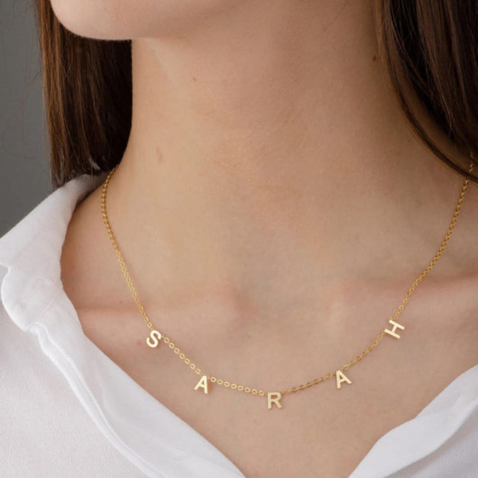 Buy/Send Personalized Gold Name Necklace For Women Online IGP
