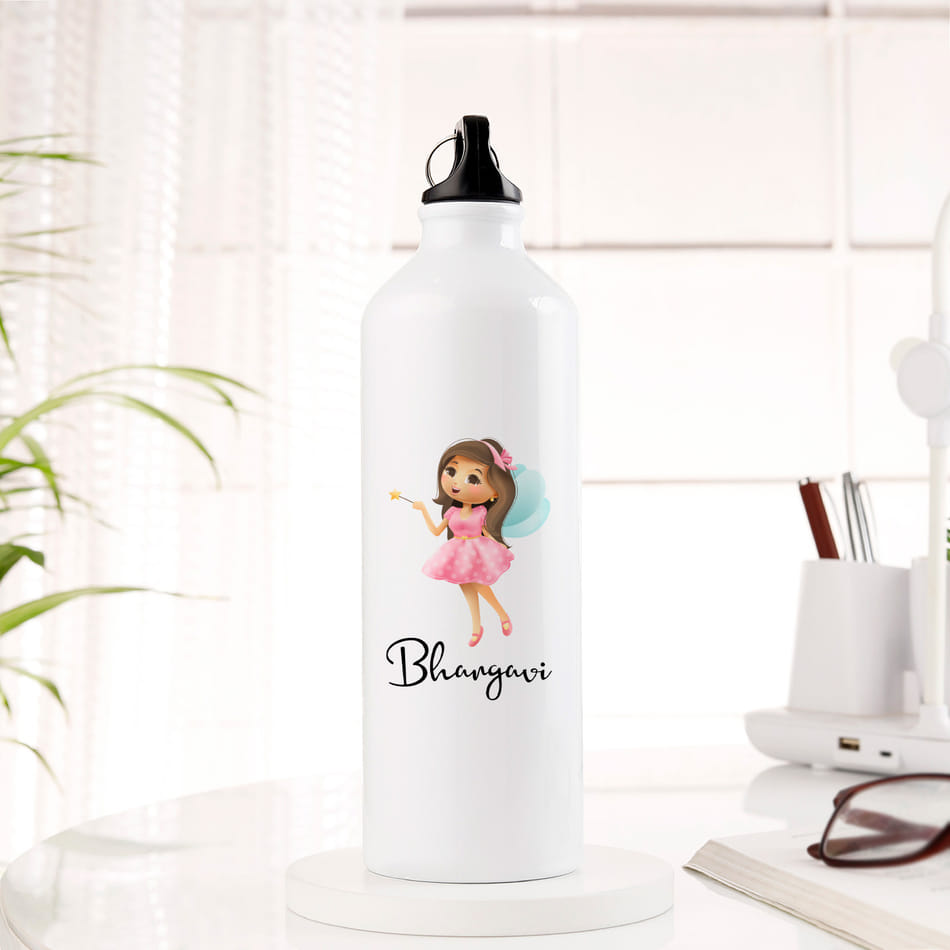 Buy/Send Pretty Princess Personalized Sipper Bottle For Girls