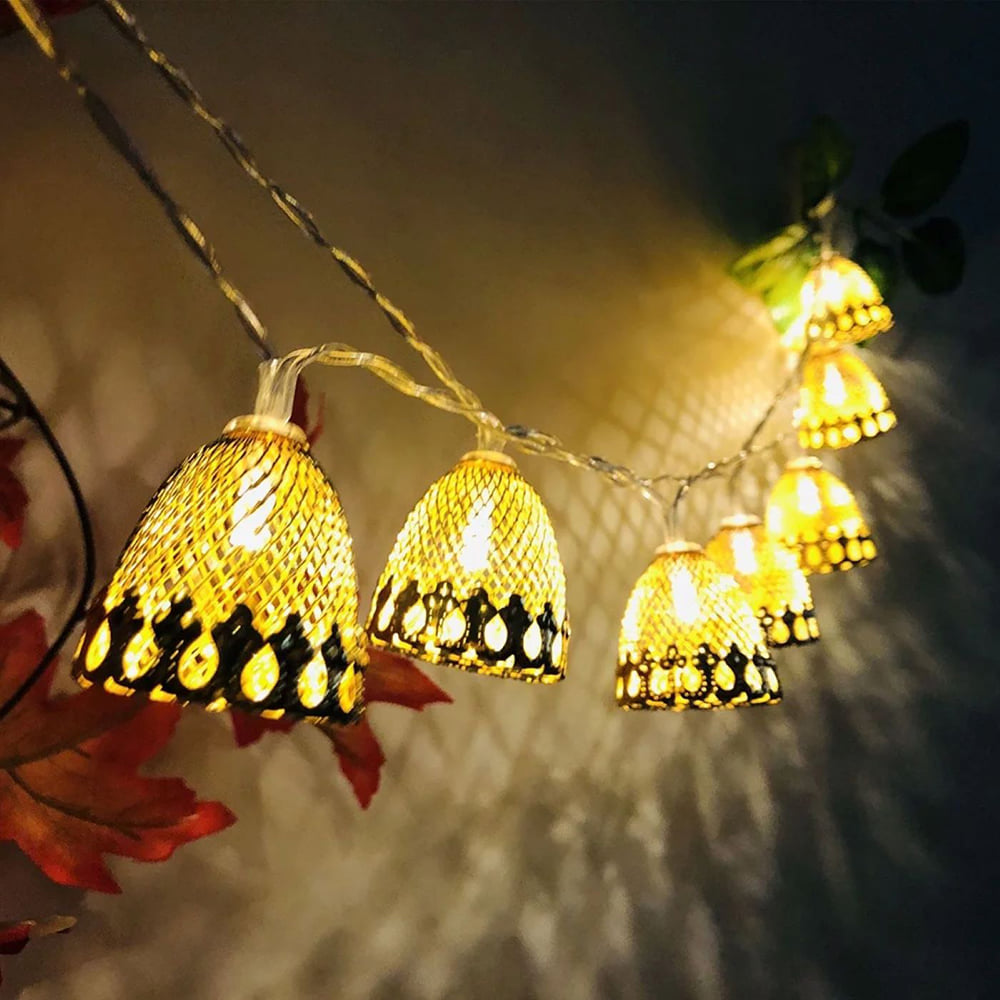 Buy/Send Golden Hued Bell Lights String - Assorted - Single Piece