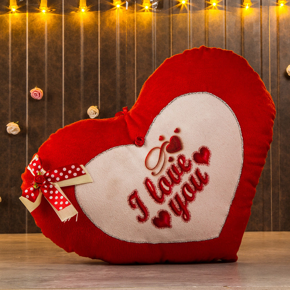Buy/Send I Love You Heart Shape Soft Cushion Online | IGP | L11060546