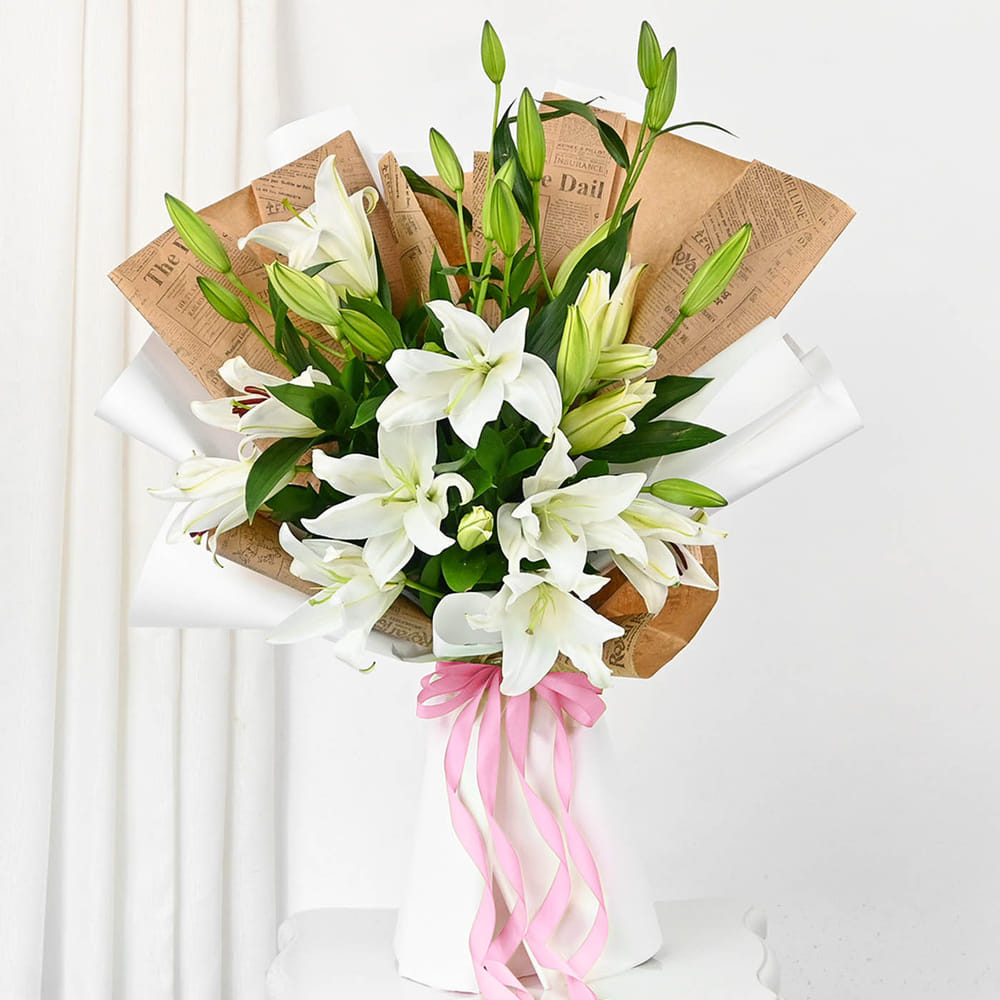 Buy/Send Snow White Lilies Online | IGP | JVS1420068