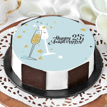 25th Anniversary Cake (1 Kg)-picture-21