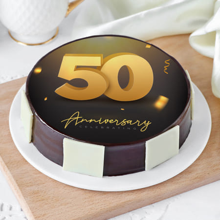 50th Anniversary Cake (Half Kg)-image-28