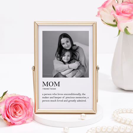 A Mother's Love - Personalized Gold Photo Frame-picture-42