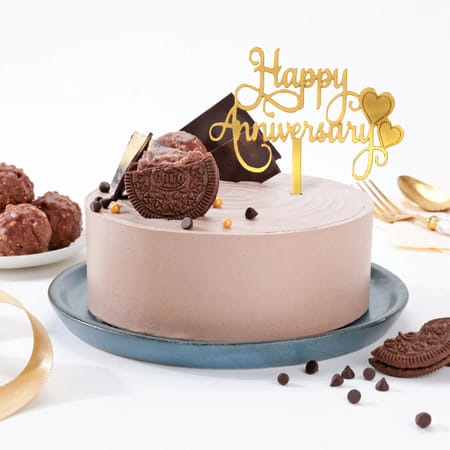 Authentic Choco Cream Anniversary Cake