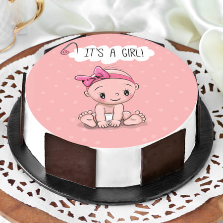 Baby Girl Cake (1 kg)-picture-34