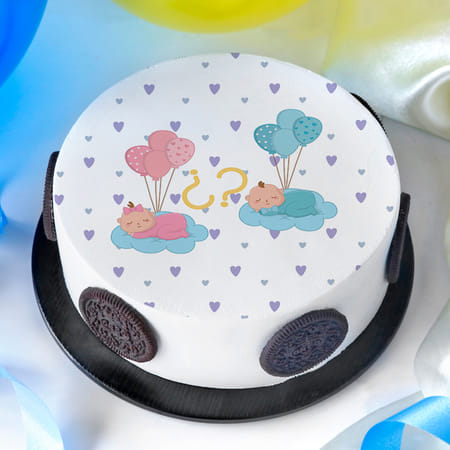 Baby Shower Themed Poster Cake (1 Kg)-picture-13