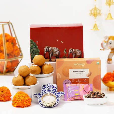 Besan laddoo Diwali hamper-picture-31