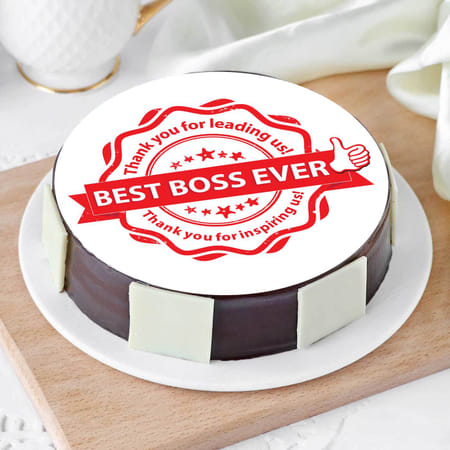 Best Boss Ever Poster Cake (1 Kg)-picture-24