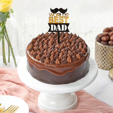 Best Dad Dazzling Truffle Cake (One Kg)-picture-36