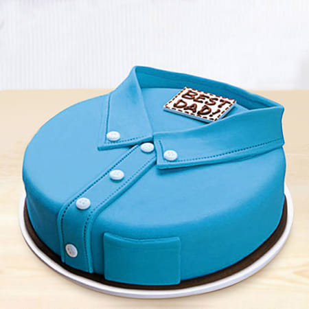 Best Dad Shirt Theme Cake (1.5 Kg)-picture-40