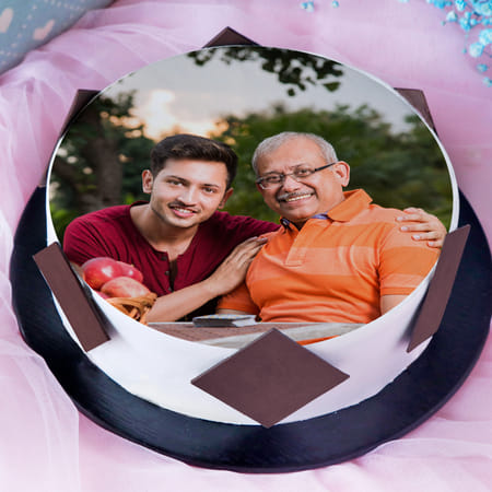 Best Father Ever Delicious Photo Cake-picture-13