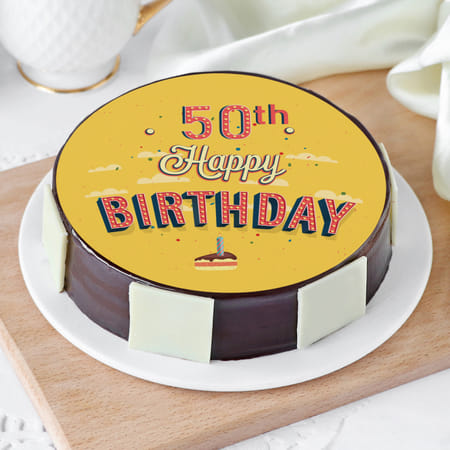 Birthday Chocolate Photo Cake (500 Gm)-picture-13