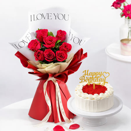 Birthday Rose & Cake Combo-picture-23