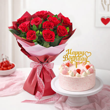 Birthday Roses & Strawberry Delight-picture-10