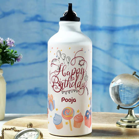 Birthday Wishes Personalized Sipper Water Bottle-image-35