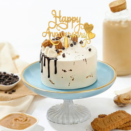 Biscoff Anniversary Delight Cake - 300g-image-5