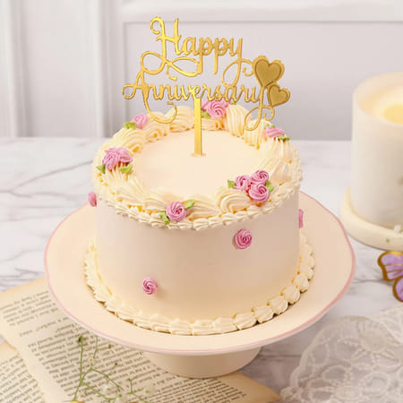 Blooming Anniversary Cake - 300 gm-picture-49