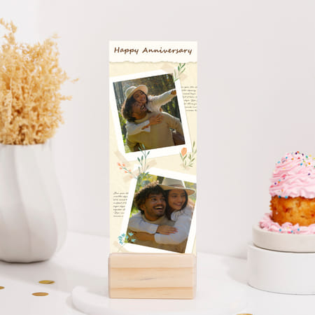 Blossoming Love Personalized Anniversary Photo Stand-picture-34