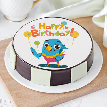 Blue Bird Birthday Cake-image-13