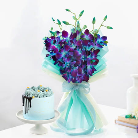Blue Blooms And Sweet Delight Combo-picture-41