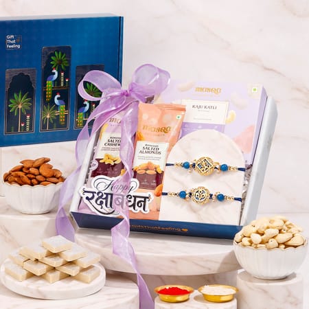 Blue Royal Rakhi Sweets Hamper-picture-34