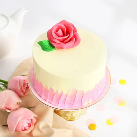 Blush Rose Mini Cake (300 Gm)-picture-33