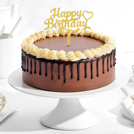 Butter Cream Chocolate Drip Birthday Cake (1 Kg)-picture-37