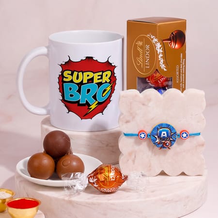 Captain America Rakhi Hamper for Kids-picture-38