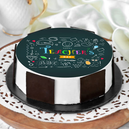 Chalkboard Teacher's Day Cake (1 Kg)-picture-14
